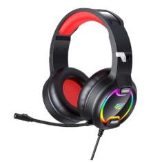 Imagem de Fone de Ouvido Gamer Havit, 3.5mm, Usb H2233d Preto e Vermelho