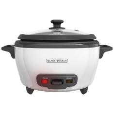 Imagem de Panela de Arroz Elétrica 1.4L, 300W, Branca, 110v, BLACKDECKER RC506, Branco