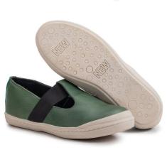 Imagem de Tênis Cano Baixo Em Estilo Militar: Verde Militar Com Elástico Grass E