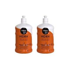 Imagem de Creme Para Pentear Salon Line 1Kg Hidra Coco - Kit Com 2Un