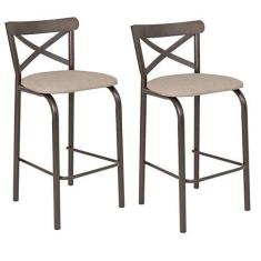 Imagem de Conjunto 2 Banquetas para Cozinha Assento Anatômico Paris - Ciplafe