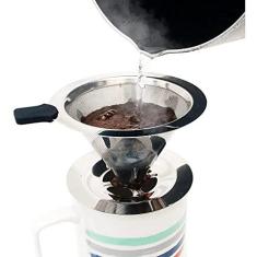 Imagem de Coador Filtro de Café Pour Over Aço Inox Reutilizável Tam 101