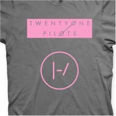 Imagem de Camiseta Twenty One Pilots Chumbo e  em Silk 100% Algodão