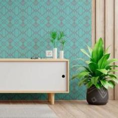 Imagem de Papel De Parede Adesivo Geométrico N013025 Rolo 0,58X3M