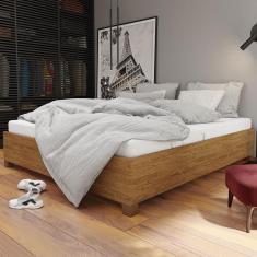 Imagem de Cama De Casal Dinamarca Freijó - Panorama Móveis