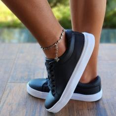 Imagem de Tenis Feminino preto Sapato Casual Feminino Anti-Derrapante-Feminino