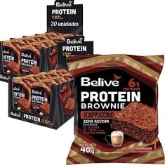Imagem de Protein Brownie Cappuccino BELIVE Zero 40g (20 unidades)