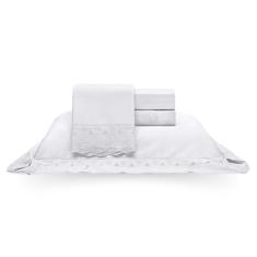 Imagem de Jogo Cama Queen 300 Fios Buettner Renda Luisa Branco