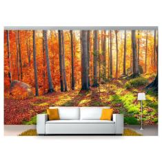Imagem de Papel De Parede Floresta Natureza Árvores 3D 3M² Xna214