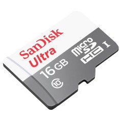 Imagem de Cartão de Memória Micro SDHC com Adaptador SanDisk Ultra 16 GB SDSQUNB-016G