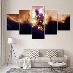 Imagem de Quadro Decorativo Thanos 5 peças 130x65 cm em tecido
