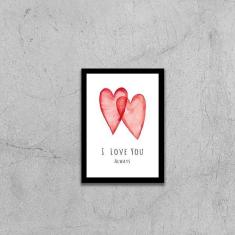 Imagem de Quadro Decorativo I Love You Always 45x34cm
