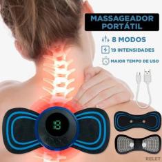 Imagem de Massageador Pequeno Portátil Dor Coluna Pescoço Recarregável - Guiro