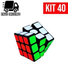 Imagem de Kit 40 Cubo Mágico 5x5 Grande Brinquedo Quebra Cabeça Infantil Interat