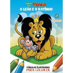 Imagem de Livro - Turma da Mônica - Fábulas Ilustradas para Colorir - O Leão e o