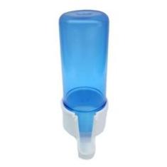 Imagem de Bebedouro Animalplast Pequeno 100ml - Malha Fina - Azul com Base Branca