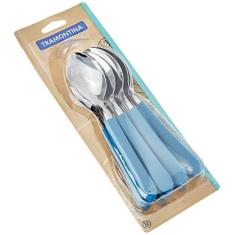 Imagem de Conjunto Colher Mesa Inox 12pcs Leme Azul Tramontina