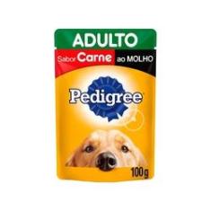 Imagem de Ração Úmida Pedigree Cães Adultos Sachê Carne ao Molho 100g