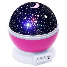 Imagem de Luminaria Abajur Giratorio Projeçao Globo Luz Estrelas Festa