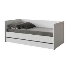 Imagem de Cama Solteiro Com Encosto Cr40014 Branco Acetinado