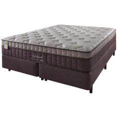 Imagem de Cama Box + Colchão King Detroit Molas Ensacadas Visco Gel Marrom