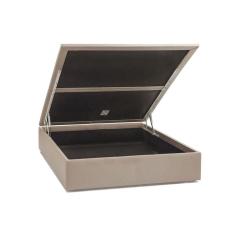 Imagem de Cama Box Baú Ortobom Courino Bege Casal 138