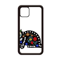 Imagem de Capa Black Cat Flower Bone Halloween Terror para iPhone 12 Pro Max para Apple Mini Mobile Case Shell
