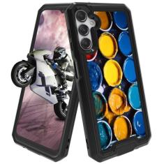 Imagem de Capa para Samsung Galaxy S23 FE, Galaxy S23 FE 5G, capa híbrida de camada dupla, PC rígido e silicone macio, resistente, à prova de choque, capa protetora para Samsung S23 FE 5G 6,4 polegadas 2023,