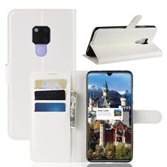Imagem de Capa para Huawei Mate 20 X, capa carteira flip de couro PU premium com compartimento para cartão, suporte e fecho magnético [capa interior à prova de choque de TPU] Compatível com Huawei Mate 20 X