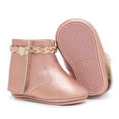 Imagem de Tênis Sapatinho Bebê Infantil Menina Kids Antiderrapante Confort Prime