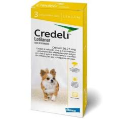 Imagem de Antipulgas e Carrapatos Elanco Credeli Cães 56,25 mg 1,3 a 2,5kg 3 Comprimidos