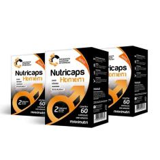 Imagem de Kit 03 Nutricaps Homem Vitamínico 60 Capsulas Maxinutri