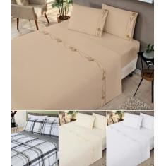 Imagem de Jogo De Cama King Lençol De Baixo  193 Cm X 203 Cm  Moderno E Macio  K