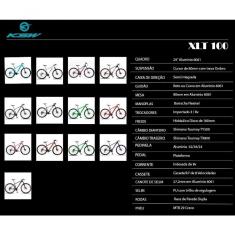 Imagem de Bicicleta Aro 29 Ksw 24v Tourney Freio Hidraulico Trava E K7 - Preto-laranja E Vermelho - 19"