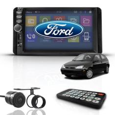 Imagem de Kit Central Multimídia Mp5 2 Din Bt Espelhamento Ford Focus - First Op