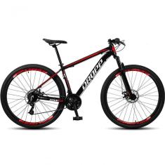 Imagem de Bicicleta Aro 29 Dropp Sw 24 Vel Câmbio Shimano Quadro Alumínio Mtb Preto+vermelho 19 Preto+vermelho