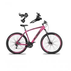 Imagem de Bicicleta Aro 29 Ksw Xlt Alumínio 24v Câmbios Shimano Garfo Suspensão - Rosa Tam.17