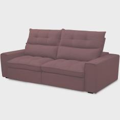 Imagem de Sofá Retrátil Reclinável Para Sala de Estar Living 210cm Dimas F04 Veludo Lilás - Lyam...