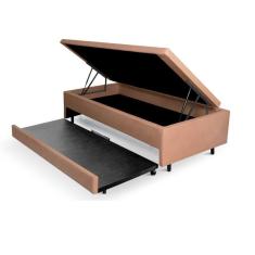 Imagem de Bicama com Baú Viúva 120x203 Cm em Courino Bege