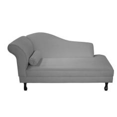 Imagem de Recamier Divã Dubai 140 cm Braço Direito Cinza - Renascer Decor