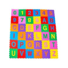 Imagem de Tapete Infantil EVA Alfanumérico 28x28cm - Kit 10 Unidades