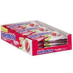 Imagem de Chiclete Mentos 3 Camadas Frutas - Embalagem com 15 Unidades