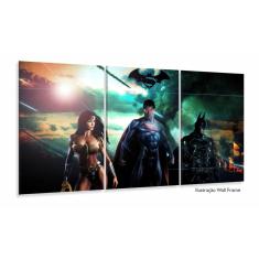Imagem de Quadro Decorativo DC Comics 3 peças 120x60 cm em tecido