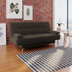 Imagem de sofá cama 1,80m Flórida Suede Marrom Adonai Estofados