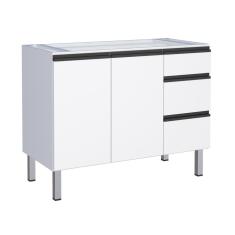 Imagem de Balcão De Cozinha Para Pia 2 Portas Paranavaí Branco