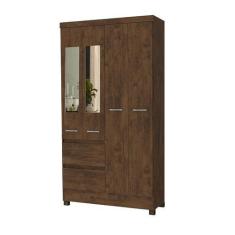 Imagem de Guarda Roupa Solteiro 4 Portas 2 Gaveta Naturale Com Espelho - San Mar