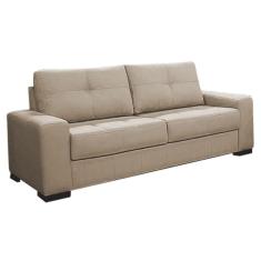 Imagem de Sofá 3 Lugares 200cm Turim Couro Bege 66