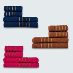 Imagem de Jogo De Toalhas 12 Pe?as Cole??o Montreal 100% Algod?o Br+mr+rs