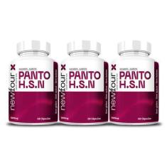 Imagem de 3x Panto H.S.N Biotina Zinco Selenio Vitaminas B1 B5 Vit E + Levedo 60