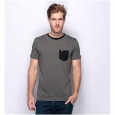 Imagem de Camiseta Masculina Teodoro Slim Aveludada Com Bolso Macia